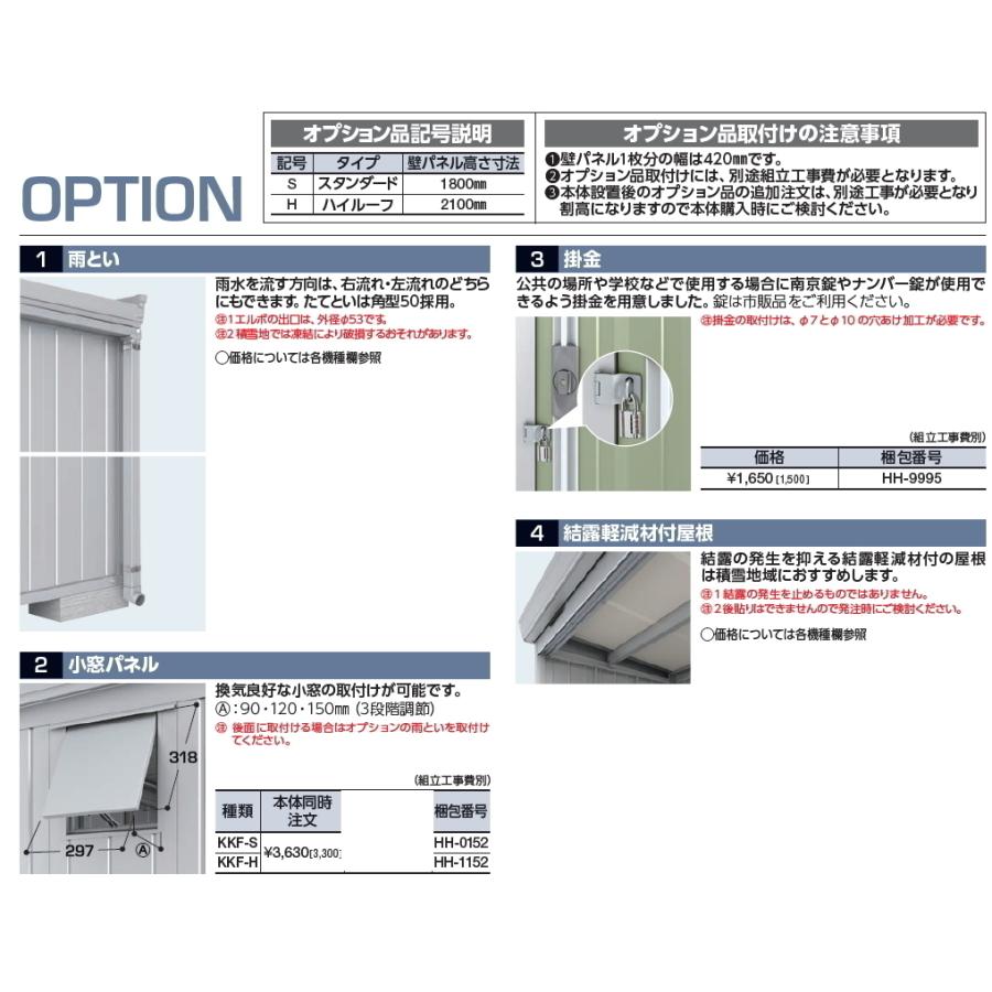 イナバ物置 FORTA FS-2214H ハイルーフ 一般型 (大型商品にて発送不可