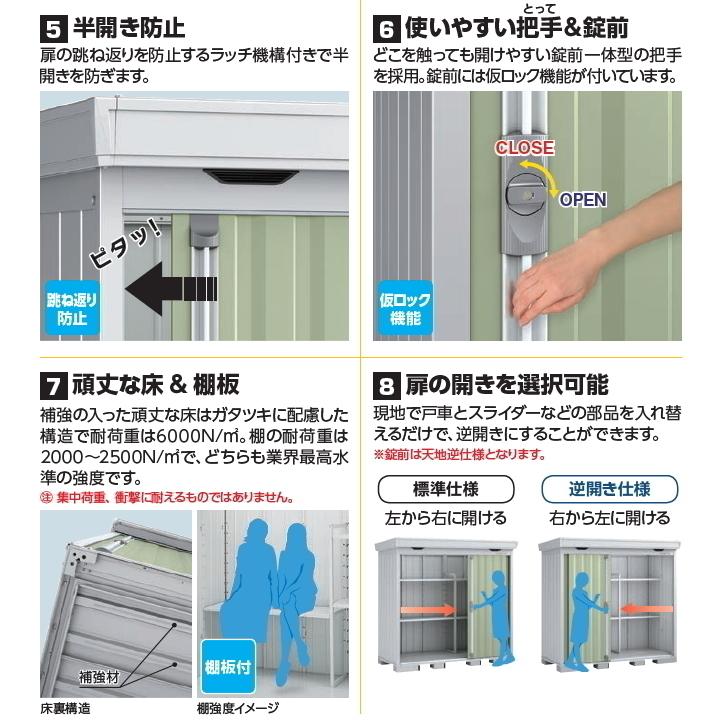 イナバ物置　FORTA　FS2226S　スタンダード 一般型　(大型商品にて発送不可のため、近畿圏のみの販売商品です。）｜m1shop｜06