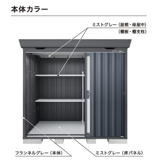 イナバ物置 FORTA FS-1814SF フランネルグレー スタンダード 一般型 