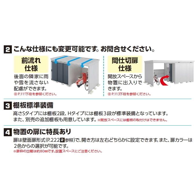 イナバ物置　FORTA-With FW-1818+22KH/FW-22K+1818H　ハイルーフ　一般型　(大型商品にて発送不可のため、近畿圏のみの販売商品です。）｜m1shop｜05