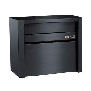 郵便ポスト ハッピー金属 686-SB スーパーブラック 前入れ前出し 外