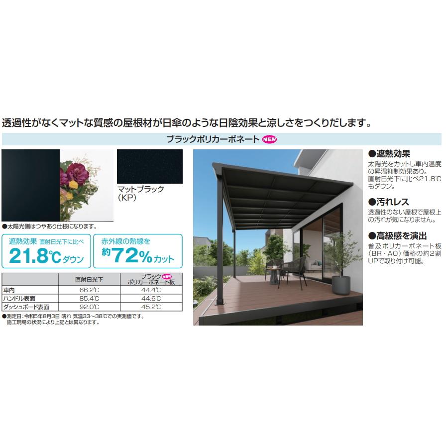 三協テラス　レボリューA　TFBA型　柱なし式　関東間：２．５間ｘ出幅：４尺 (大型商品にて発送不可のため、近畿圏のみの販売商品です。）の画像