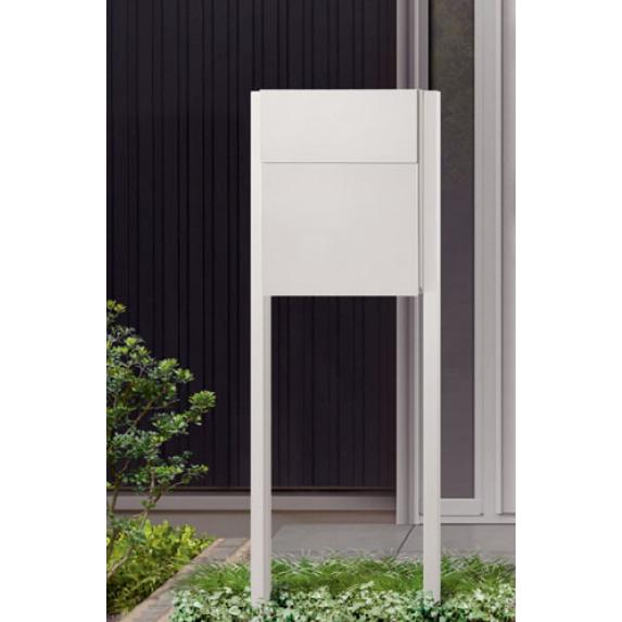 郵便ポスト LIXIL 東洋 フラット横型ポスト 前入れ前取り出し ポール