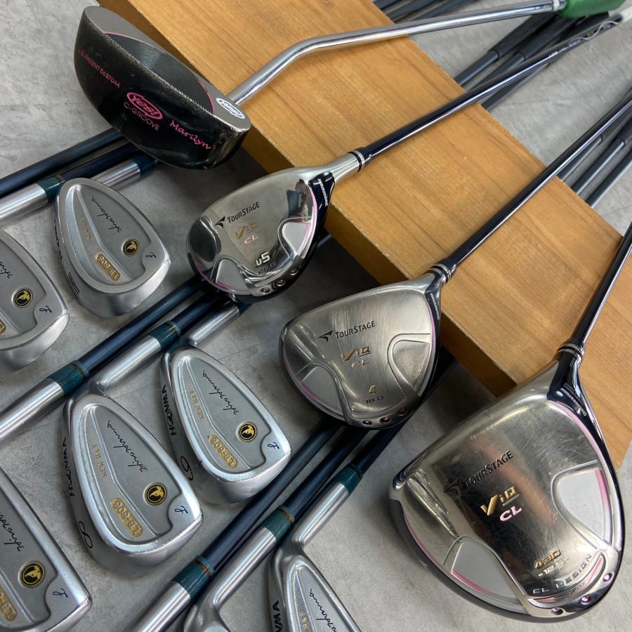 ミズノ　ツアーステージ　レディースゴルフ10本セット　カーボン　L　右利き用 ミズノ ツアーステージ レディースゴルフ10本セット カーボン L