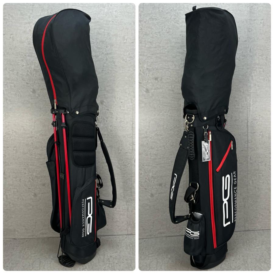 パフォーマンスギア ゴルフ スタンド式キャディバッグ 約8型 ブラック