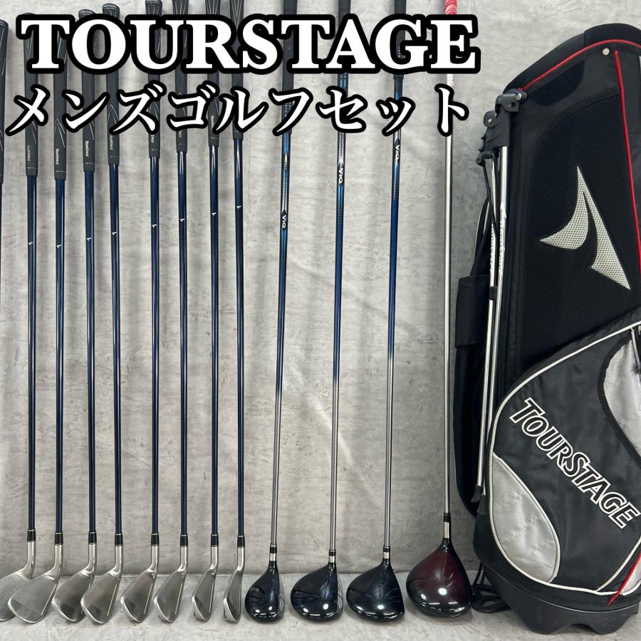 イグニオ　ツアーステージ　レディースゴルフ11本セット　カーボン　L　右利き用 PRGR ツアーステージ レディースゴルフ11本セット 右利き用 キャディ