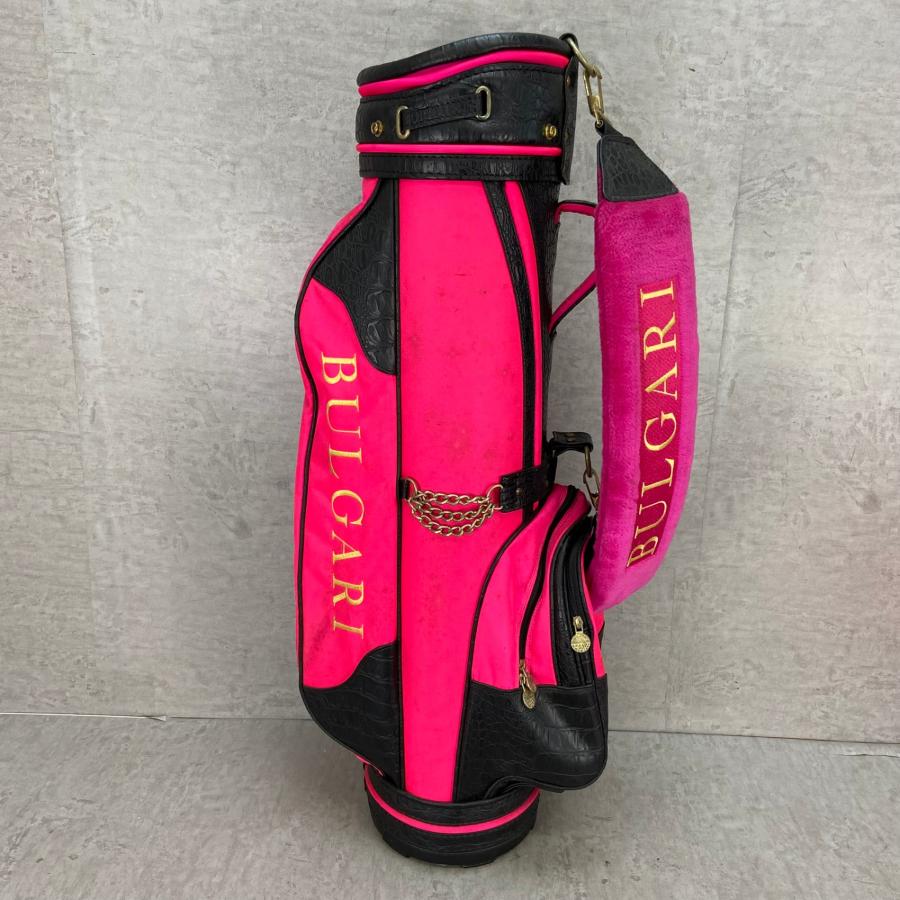 BULGARI　ゴルフ　キャディバッグ　カート式　約８型　2.9㎏　ナイロン BULGARI ブルガリ ゴルフ キャディバッグ カート式 約8型 約
