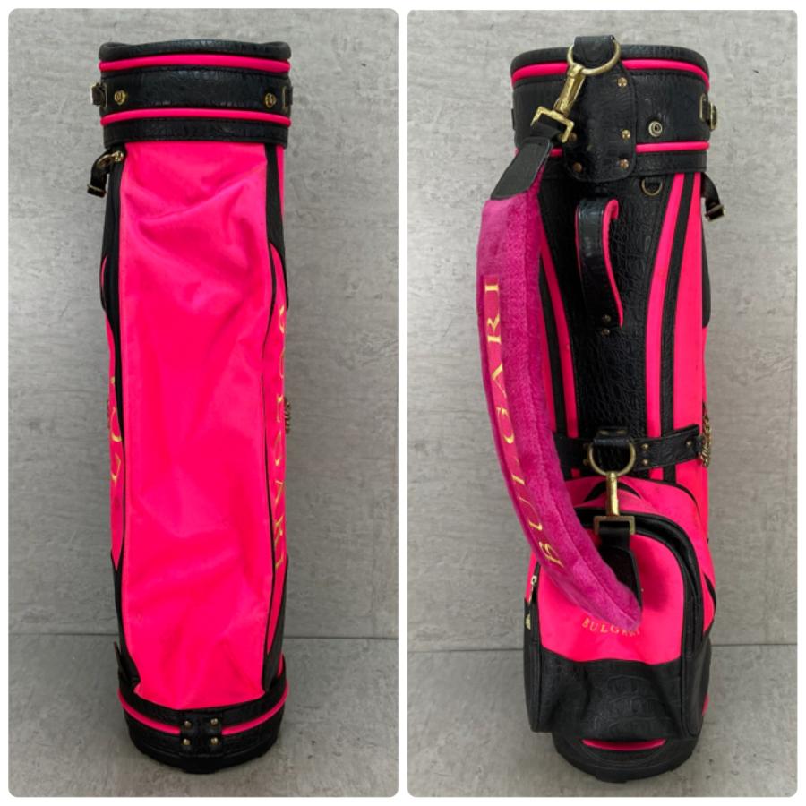 BULGARI　ゴルフ　キャディバッグ　カート式　約８型　2.9㎏　ナイロン BULGARI ブルガリ ゴルフ キャディバッグ カート式 約8型 約