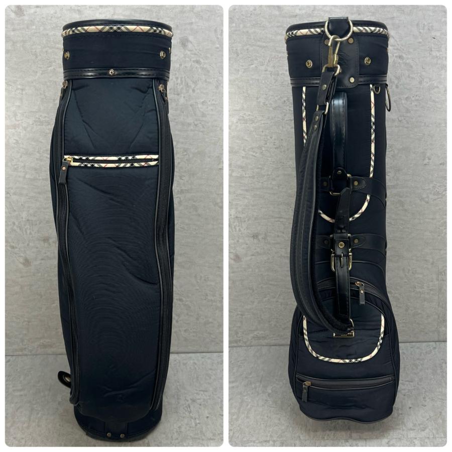 バーバリー ゴルフ カート式キャディバッグ 約8.5型 ブラック 黒 ノバ