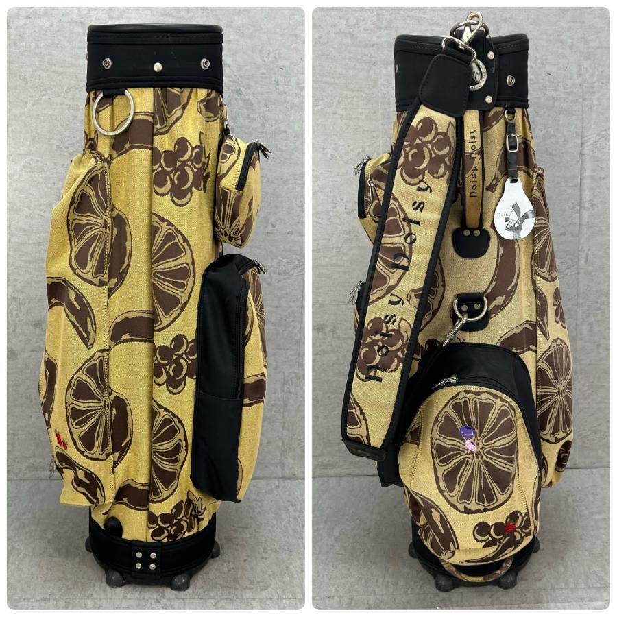 Noisy Noisy キャディバッグ オレンジ/グリーン noisy noisy by mieko