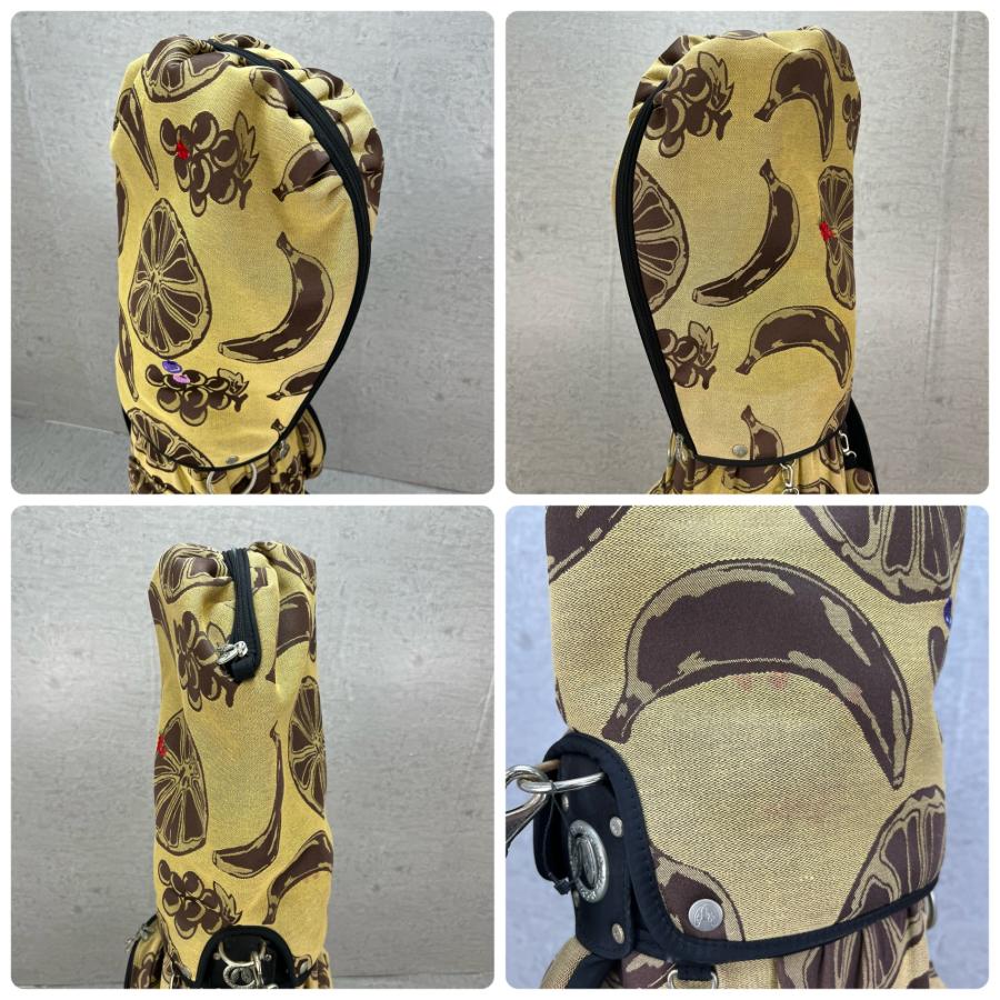 ノイジーノイジー ゴルフ カート式キャディバッグ フルーツ柄 約8.5型