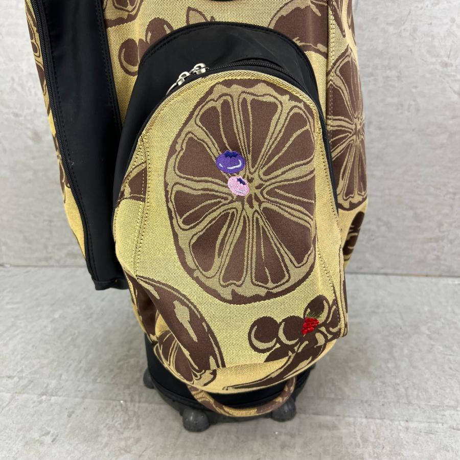 ノイジーノイジー ゴルフ カート式キャディバッグ フルーツ柄 約8.5型