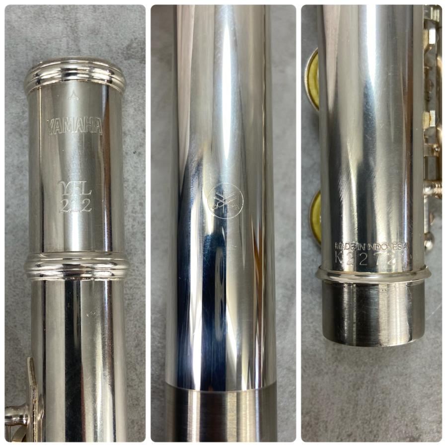 YAMAHA　ヤマハ　フルート 【カバー】 Flute 木管楽器　YFL212　Eメカ　ピントップアーム　銀メッキ　ハードケース　ソフトケース