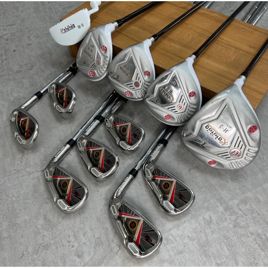 カイディダ　H-3　メンズゴルフ12本セット　右利き用　キャディバッグ　初心者 Kaidida カイディダ H-3 メンズゴルフ12本セット 右利き用