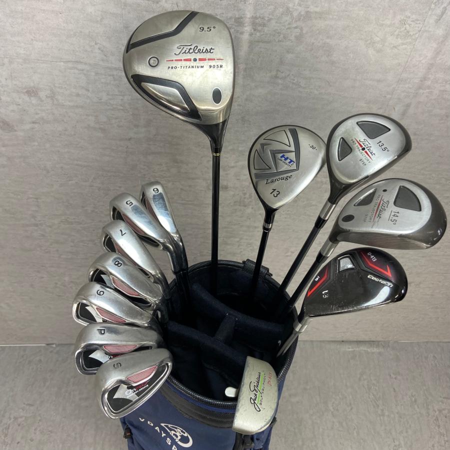 タイトリスト　ラルージュ　メンズゴルフ13本セット　右利き用　キャディバッグ Titleist タイトリスト Larouge ラルージュ メンズゴルフ13本セット 右