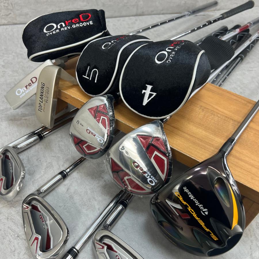 【激安‼️】TaylorMade ゴルフクラブセット 男性右利き テーラーメイド テーラーメイド オンレッド メンズゴルフ クラブセット 10本 右利き用