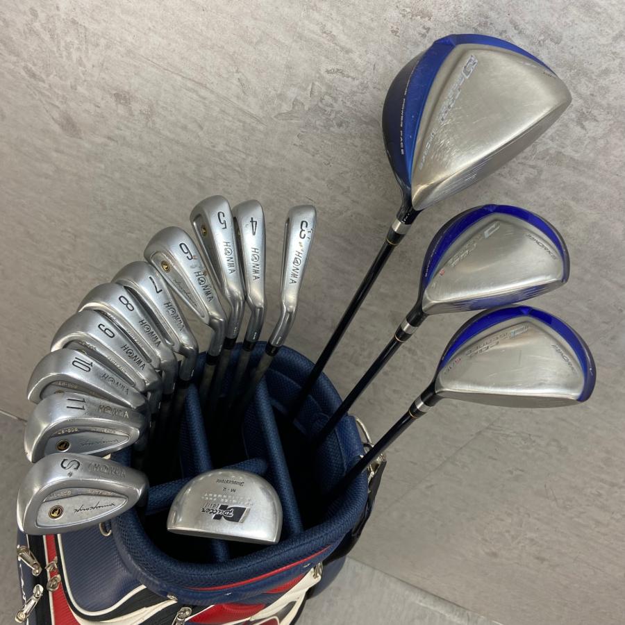 ワークス　ホンマ　メンズゴルフ14本セット　カーボン　R　右利き用　入門用 ワークス ホンマ メンズゴルフ14本セット カーボン R 右利き用