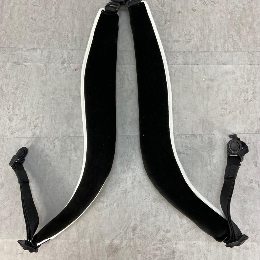 G/FORE　ジーフォア　キャディバッグ用　ショルダーストラップ　アイテム　小物　アクセサリー　PU　レザー　ホワイト　白 ブラック　黒 G/FORE ジーフォア キャディバッグ用 ショルダーストラップ