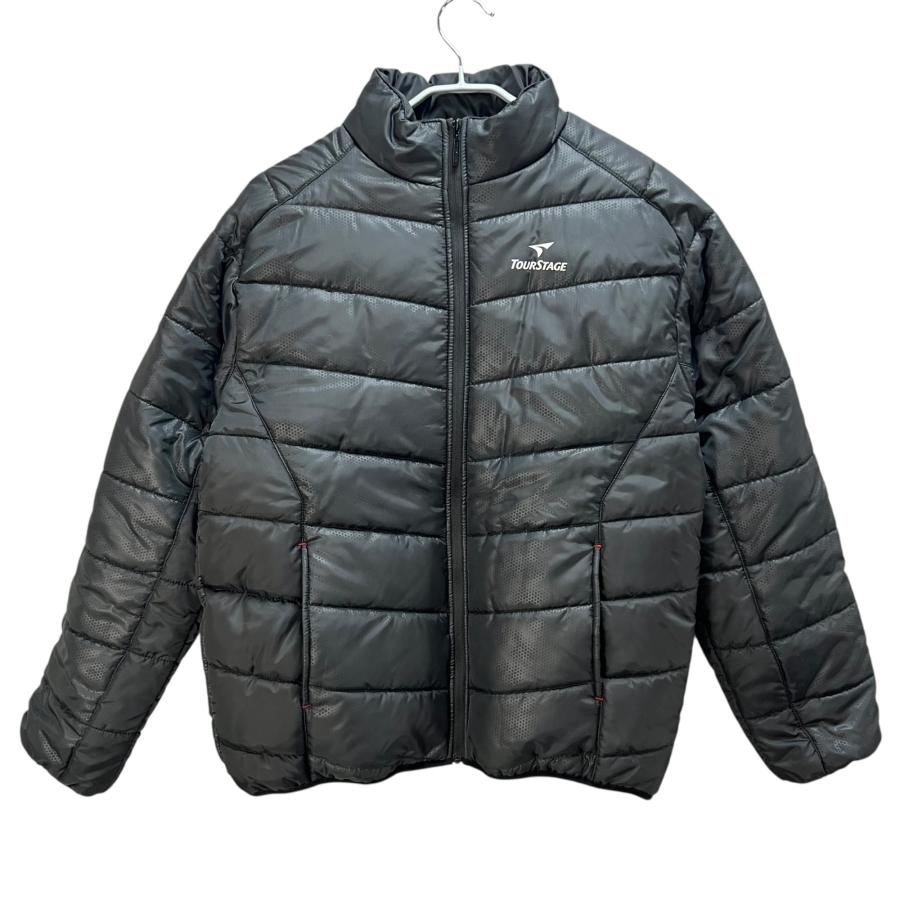 ツアーステージ メンズゴルフウェア 中綿ジャケット L ブラック 黒