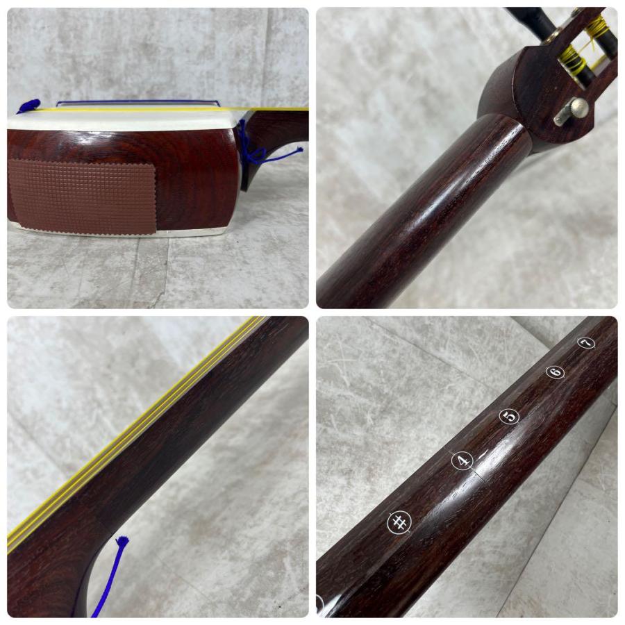 メーカー直送】メンテナンス済み 高級地唄三味線 民謡 トチ 金細 中棹