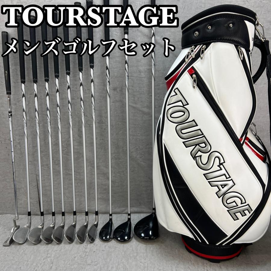 TOURSTAGE ゴルフ セット メンズ キャディバッグ ツアーステージ