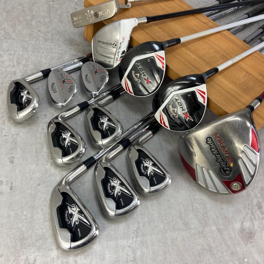 TaylorMadeゴルフセット】キャディバッグ＋クラブ13本 メンズ 右利き