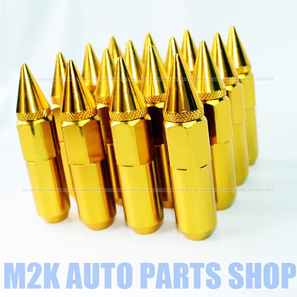JDM USDM スパイク ナット 20本 P1.5 P1.25 19HEX アルミ : M2K AUTO