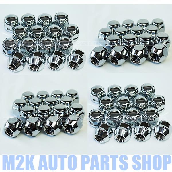 ホイールナット 16個 メッキ ショートナット M12 P1.25 21HEX 60度 
