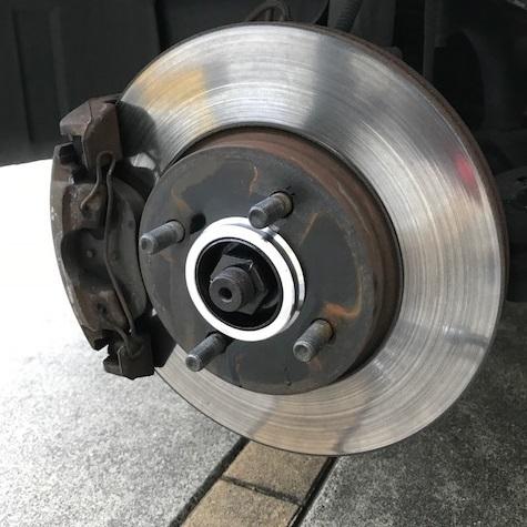 ハブリング アルミ 67 ⇒ 59 2個 ツバ付 jdm usdm ホイール ブレ防止