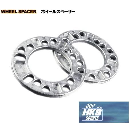 HKB SPORTS 8mm スペーサー HKWS8 4枚 4H 5H PCD 100 114.3 外径 135mm 内径 79mm ボルト穴径 12.5mm｜m2k