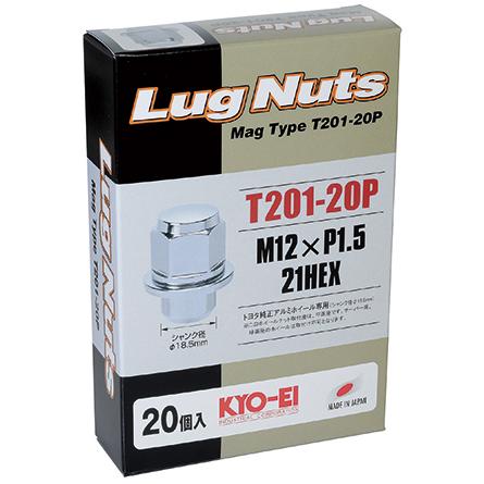 KYO-EI ホイールナット キョーエイ T201-20P M12 P1.5 21HEX 20個 純正 