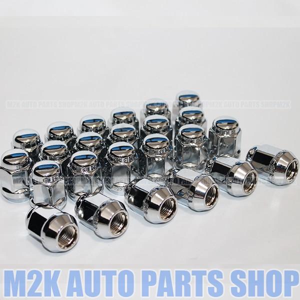 ホイールナット メッキ P1.5 19HEX 24個 袋ナット M12 ハイエース