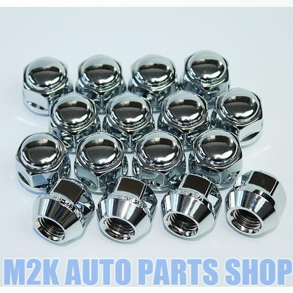 ホイールナット 袋タイプ メッキ ショートナット M12 P1.5 19HEX 60度