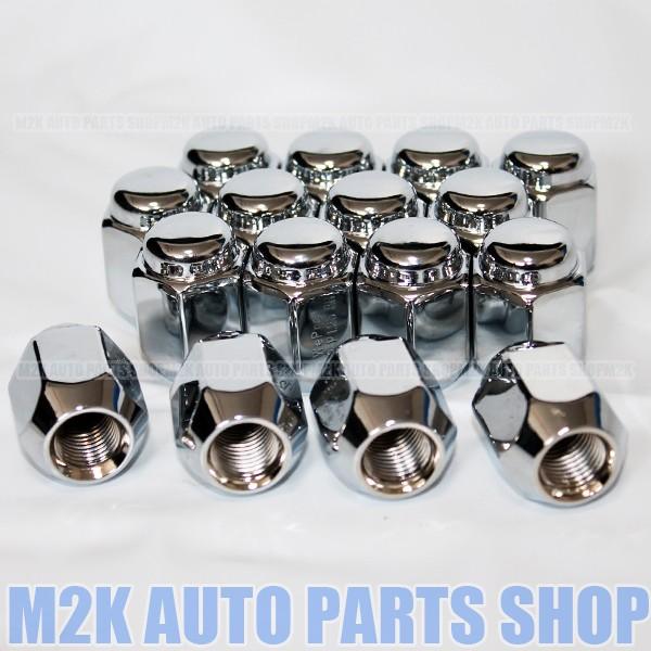 ホイールナット 16個 メッキ P1.25 21HEX 袋ナット M12 国産車 マーチ