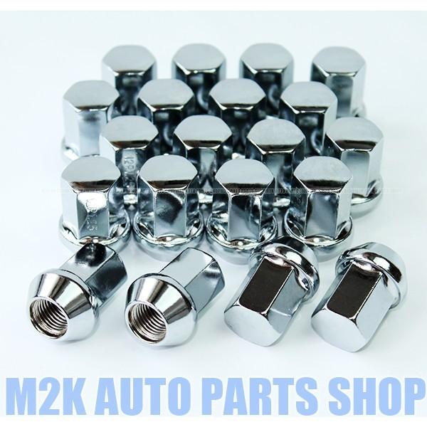 ホイールナット 17HEX 20個 メッキナット P1.5 P1.25 袋ナット M12