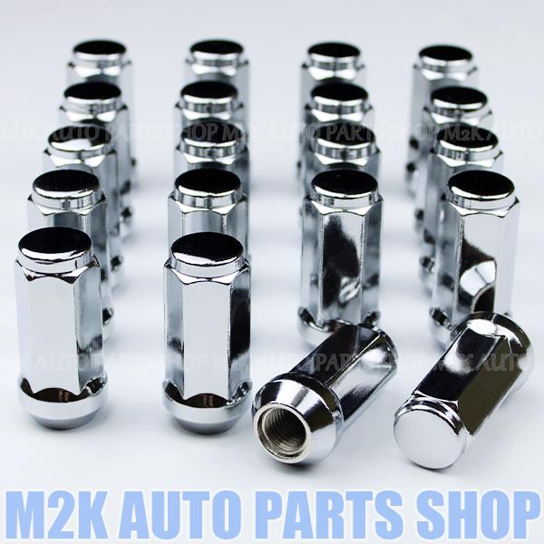 ホイールナット 49mm 20個 袋ナット M12 P1.5 P1.25 19HEX ロング