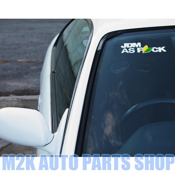 JDM as FUCK ステッカー ヘラフラ スタンス 1枚 ブラック : M2K AUTO