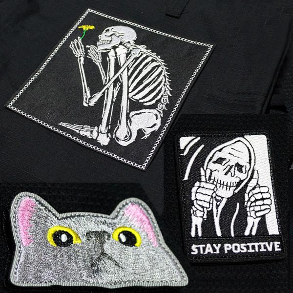 パッチ ワッペン アップリケ アイロン 刺繍パッチ 接着 縫い付け 刺繍 帽子 ジャケット パーカー ジーンズ 柔術着 BJJ 着物 柔術衣 アメカジ ベロクロ | ブランド登録なし | 02