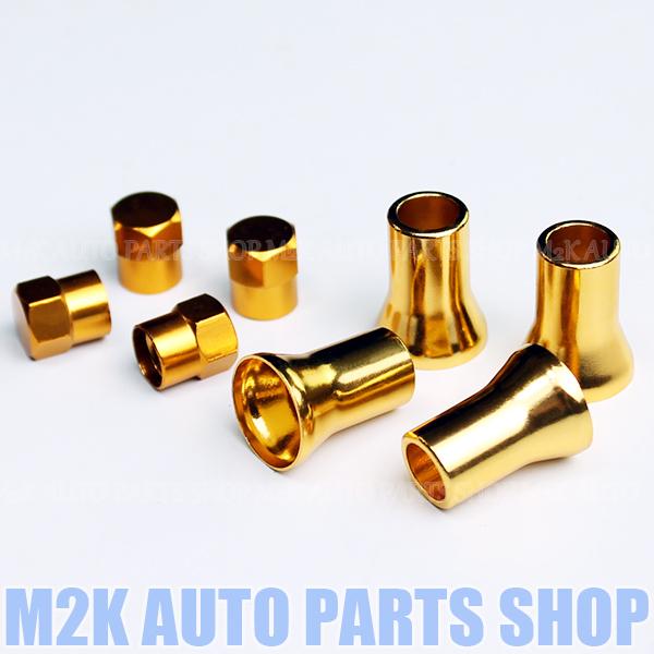 スリーブ 付 TR413 エアーバルブ 4個 エア バルブ スナップインバルブ タイヤ ゴムバルブ フルカバー ゴールド TR413C-SL | ブランド登録なし | 02