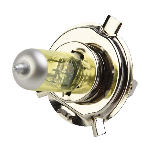 ヘッドライト H4 2個 ハロゲンバルブ DC12V 55W イエロー 高輝度 高