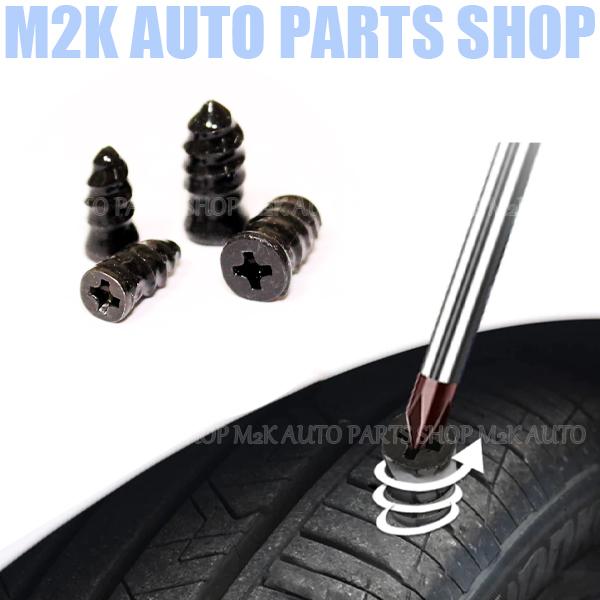 パンク修理 セット ねじ式 タイヤ 応急処置 DIY : M2K AUTO