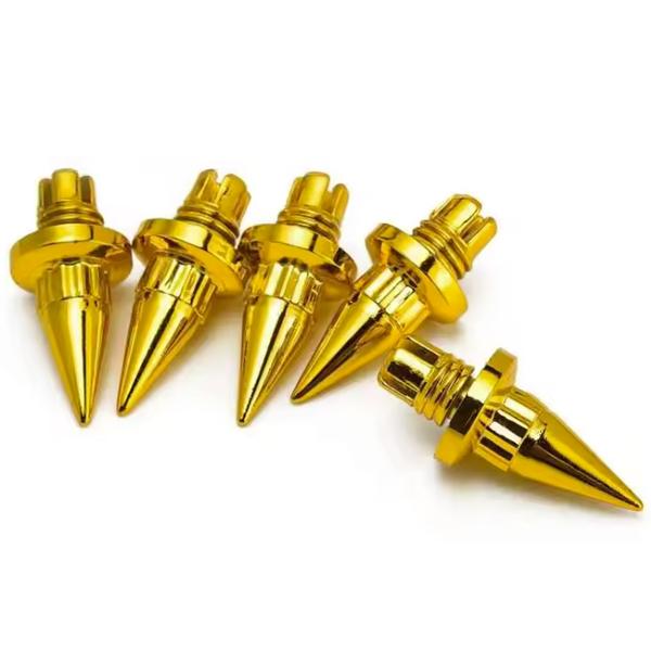 スパイク ピアスボルト ダミーボルト 4個 ゴールド ホイール用