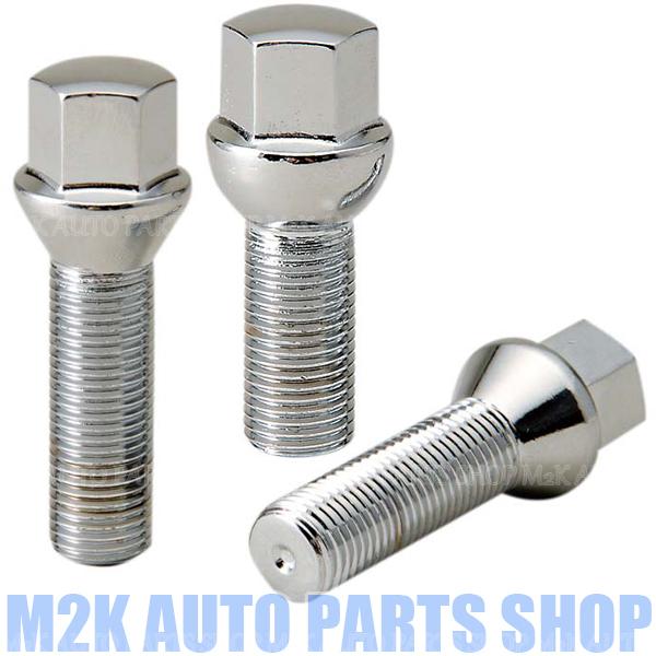 ホイールボルト メッキ 1個 17HEX M12 M14 P1.5 P1.25 ラグボルト ショート ロング BMW JEEP FIAT ベンツ ルノー スマート ボルボ プジョー | REMA TIPTOP