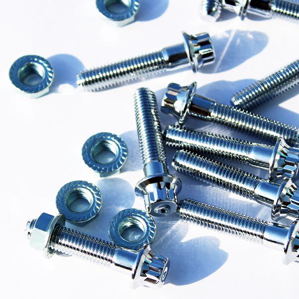 ピアスボルト 100個 M7 32mm リムボルト ホイール リバレル シルバー