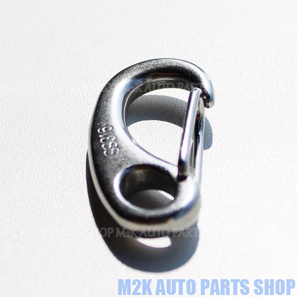 カラビナ ステンレス 50mm Mサイズ マリーン キーホルダー キーリング