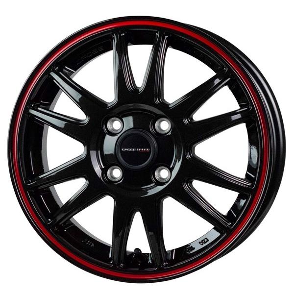 送料込！ホットスタッフ5.5J4H100の15インチ アルミホイールガンメタ4枚 HOT STUFF（ホットスタッフ） 15インチ CR6 5.5J+50 4H-100 1本