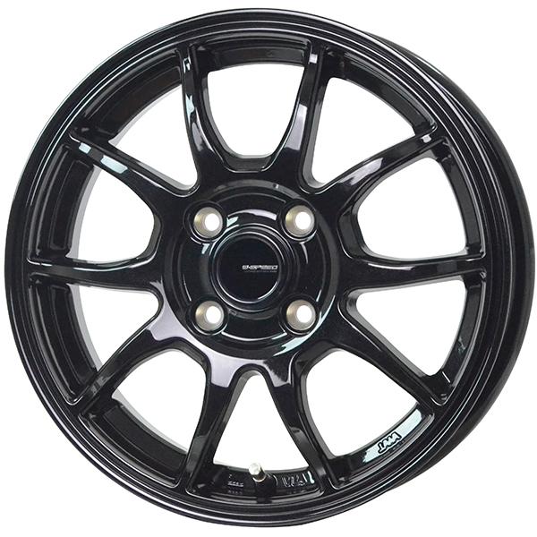 14インチ ブラック/シルバー アルミホイール ４本 PPX MIL:8】 14インチホイール 4本セット 14×4.5J +45 4/100 VIA