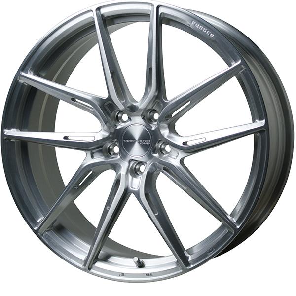 HOT STUFF - 19in TSF-02 9J+45 5H-114.3 1本 ブラッシュド 車輪 jdm usdm カスタム アルミホイール-車、バイク、自転車-タイヤ、ホイール