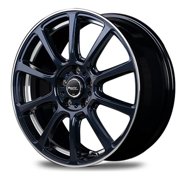 マルカサービス 17インチ ZX10 7J+38 5H-114.3 1本 ホイール ブルー RC