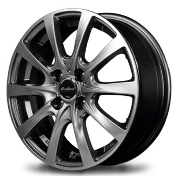 14インチ　アルミホイール　4本セット FORTIBLE ヴィッツ フィットなど バリ溝】Vemotion 14in 4.5J +45 PCD100 ブリヂストン